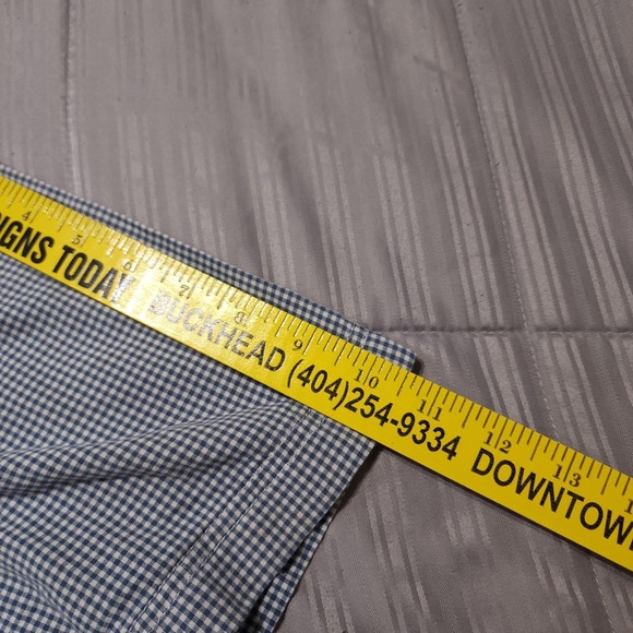 Duluth Trading Co Mens 2XL Shirt Blue Check Short Sleeve Button Down - Picture 8 of 10